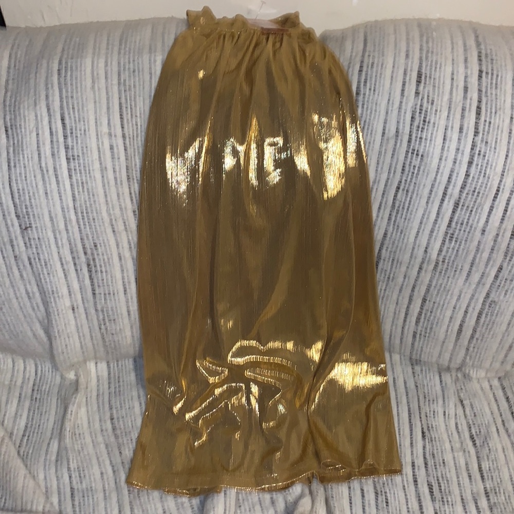 Pesion NWT Gold 70s feel TankTop blouse